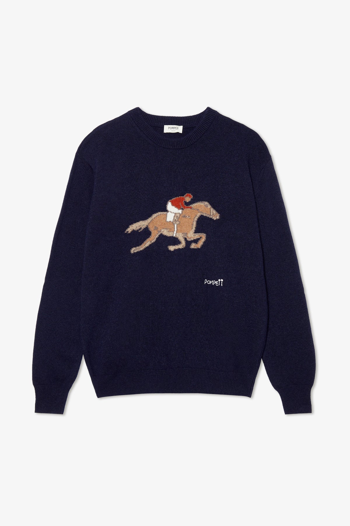 EQUESTRIAN NAVY KNIT SWEATER