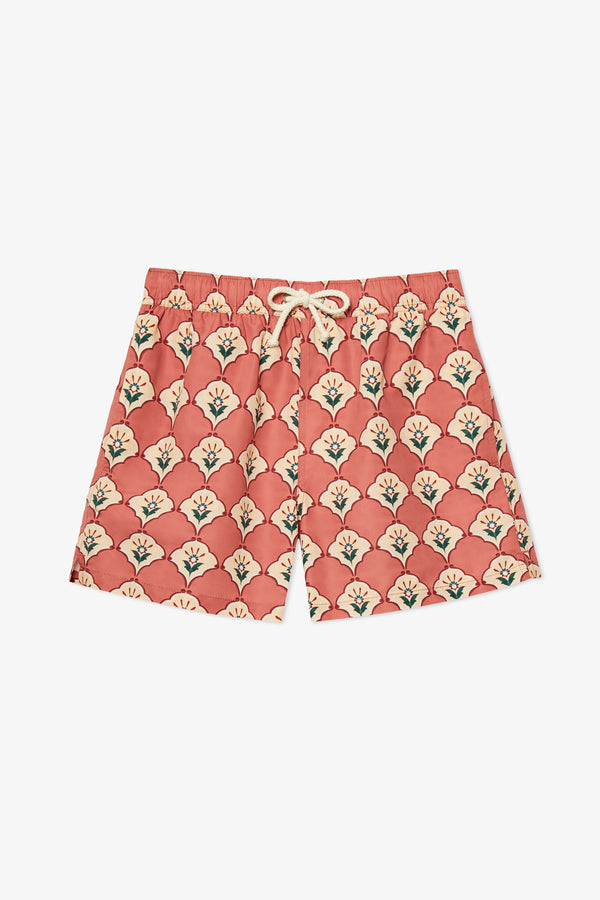 MAILLOT DE BAIN PEINT À LA MAIN EN CARREAUX DE PÊCHE