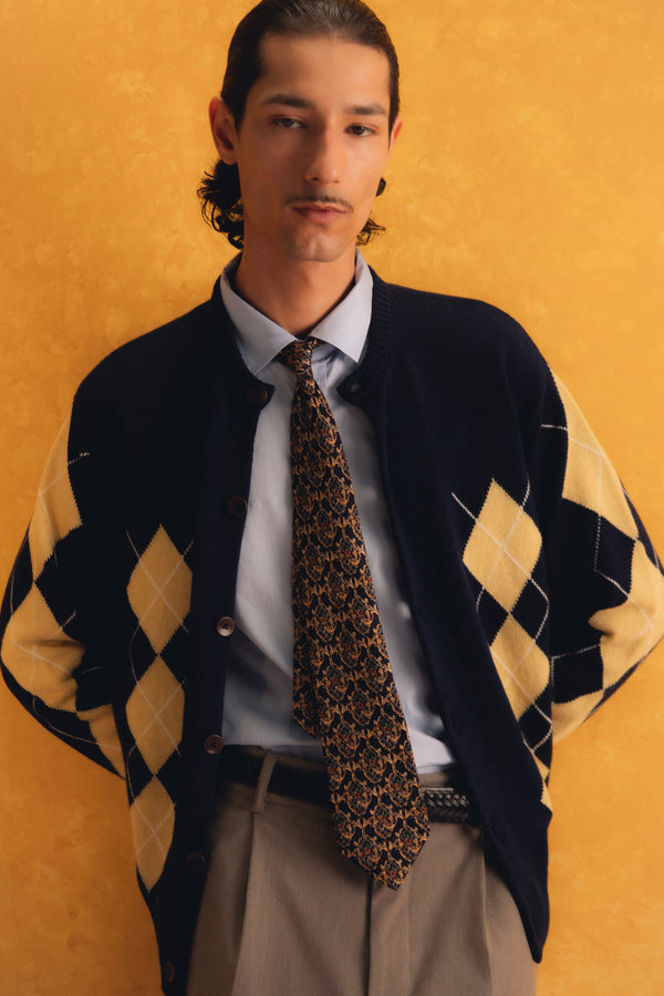 ARGYLE CARDIGAN