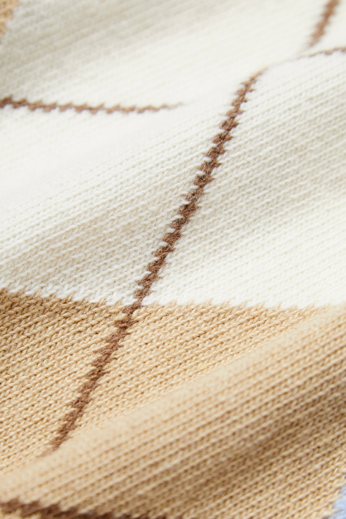 ARGYLE OCHRE CARDIGAN POLO