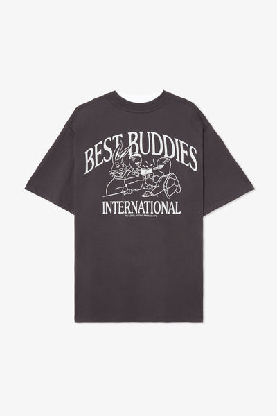 BEST BUDDIES CHARCOAL GREY TEE