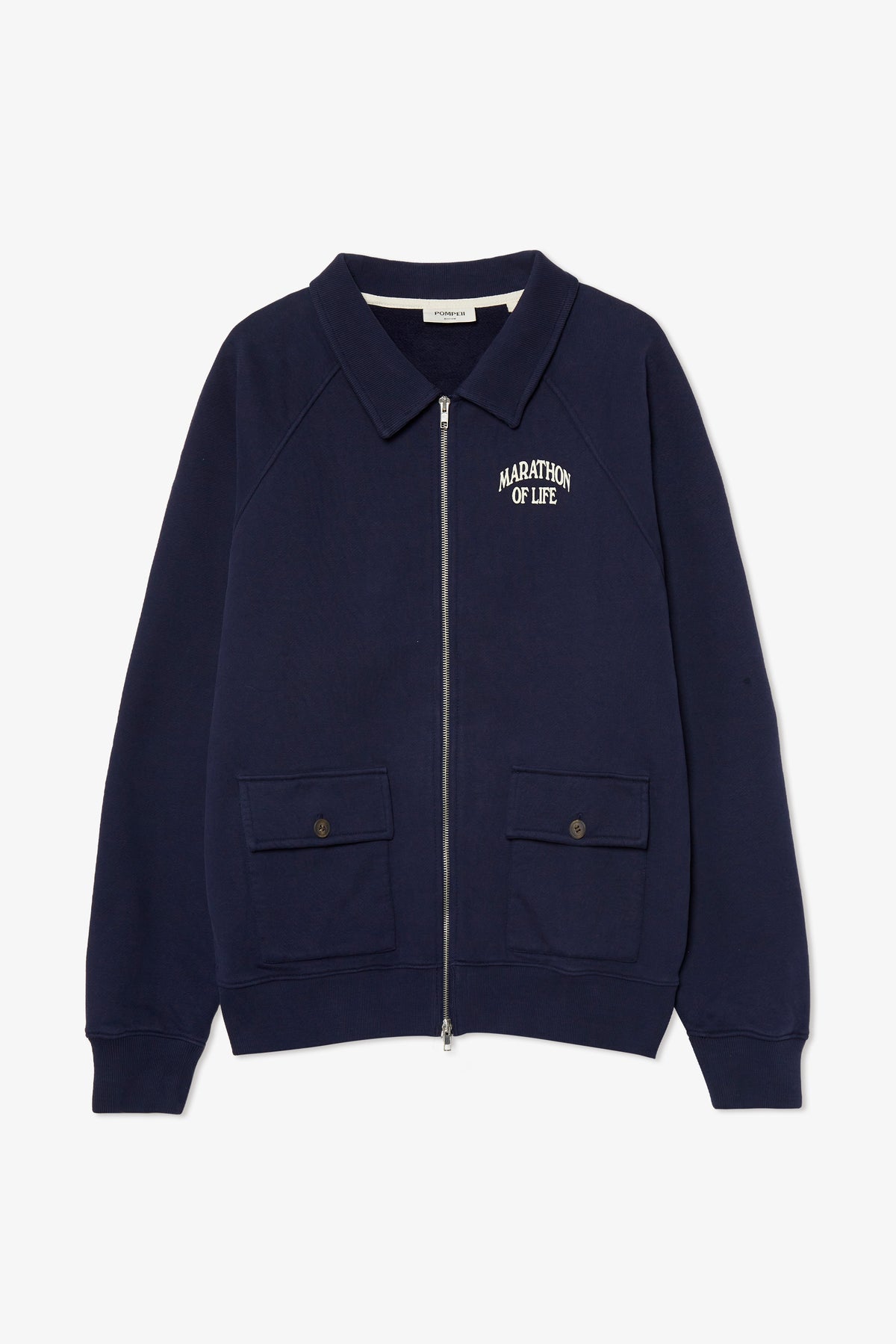 NAVY CARDIGAN ZIP