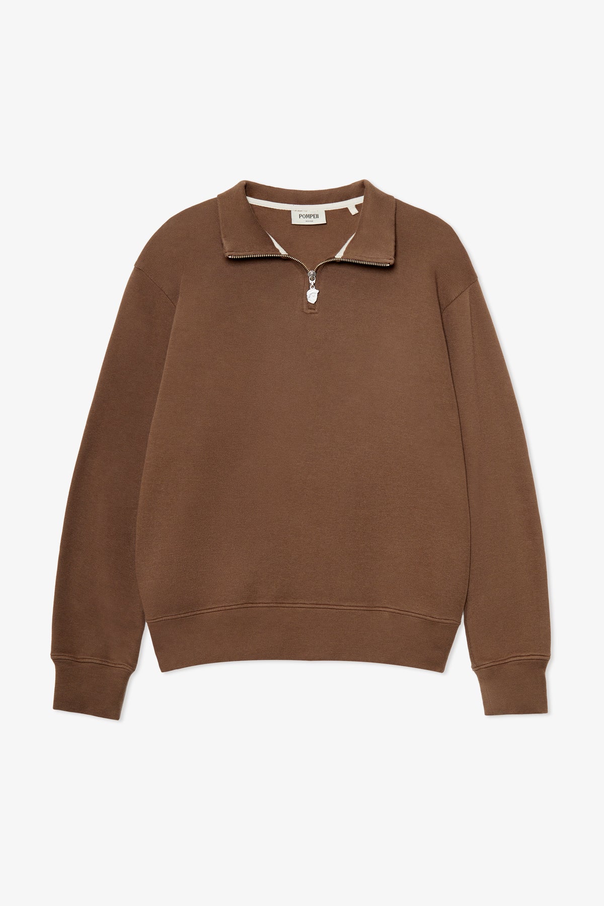 CEDAR BROWN RIBBED ZIPPER