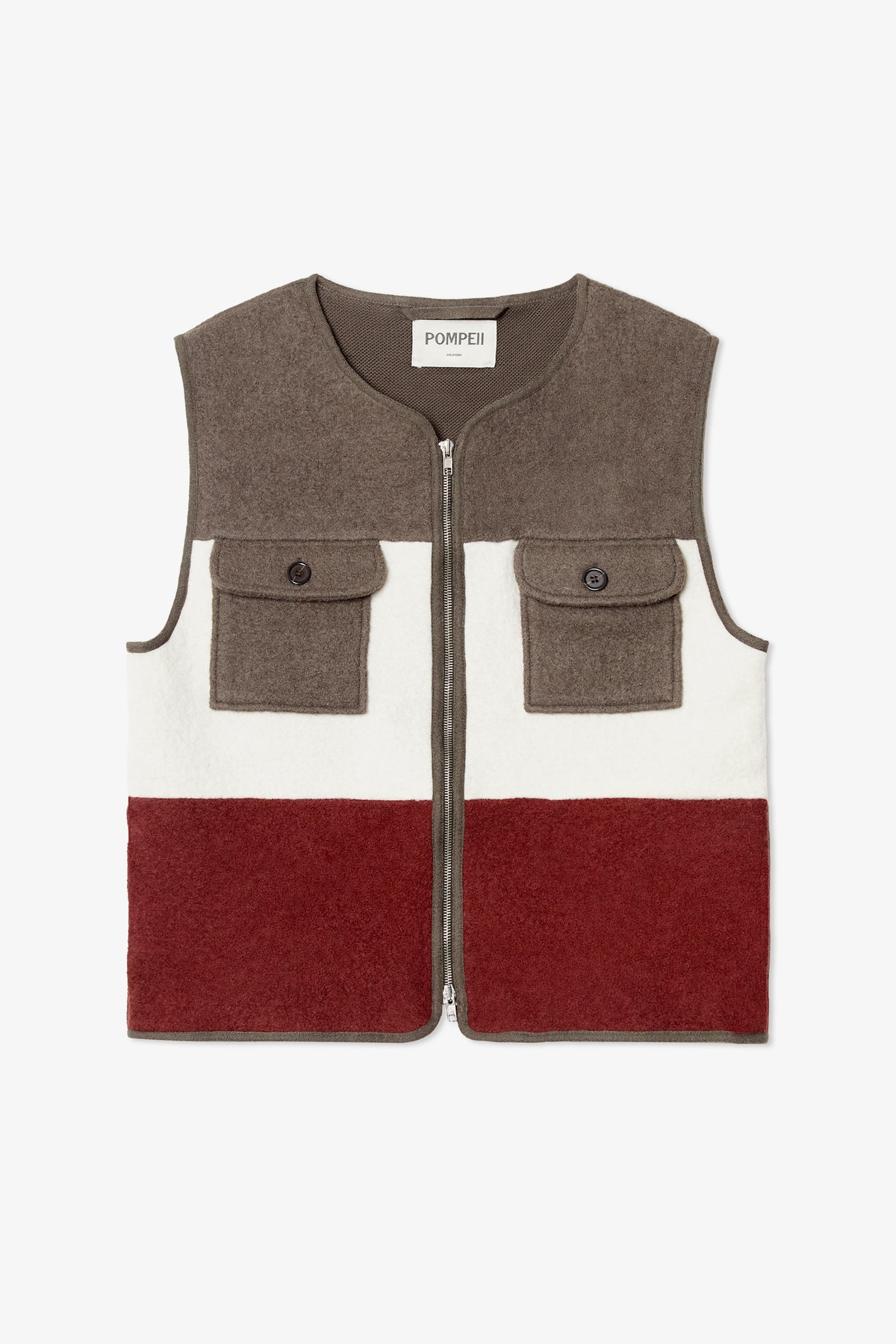 COLORBLOCK WOOL VEST