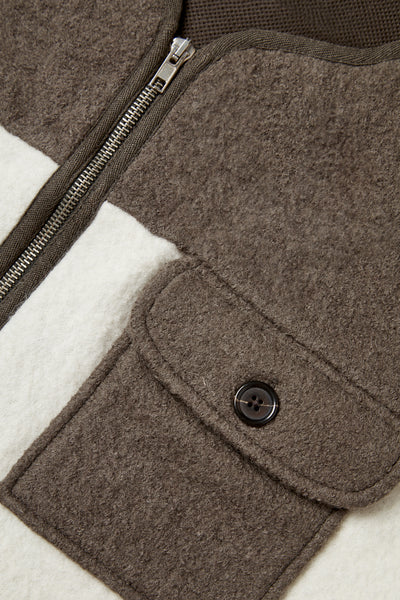 COLORBLOCK WOOL VEST