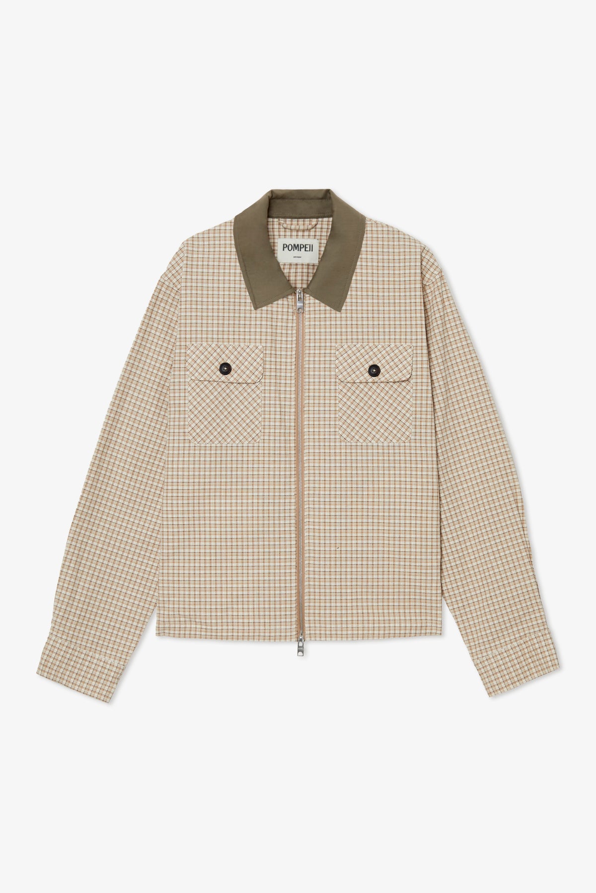 CHECKED LIGHT COTTON HARRINGTON