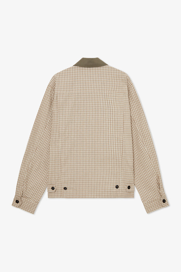 CHECKED LIGHT COTTON HARRINGTON