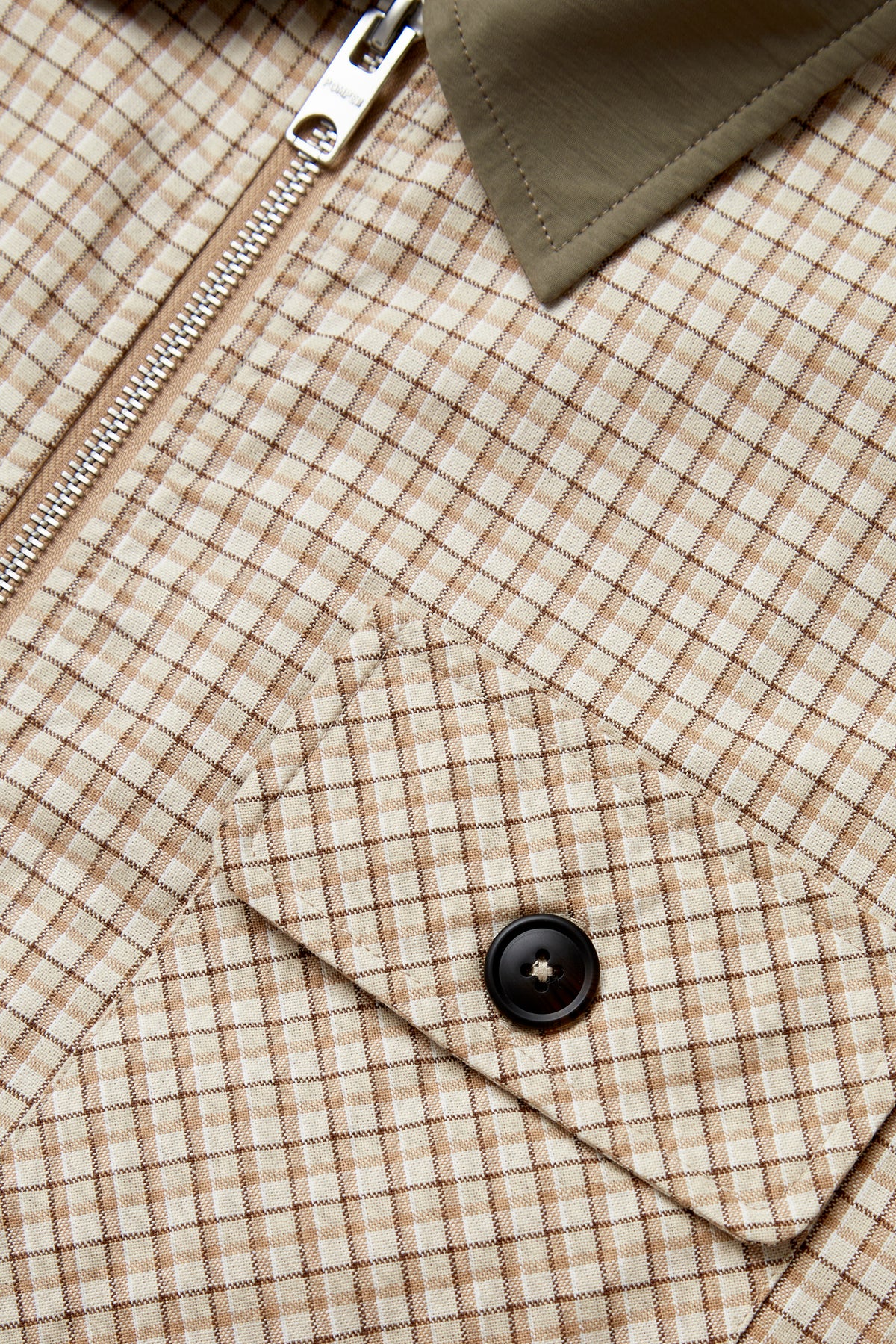 CHECKED LIGHT COTTON HARRINGTON
