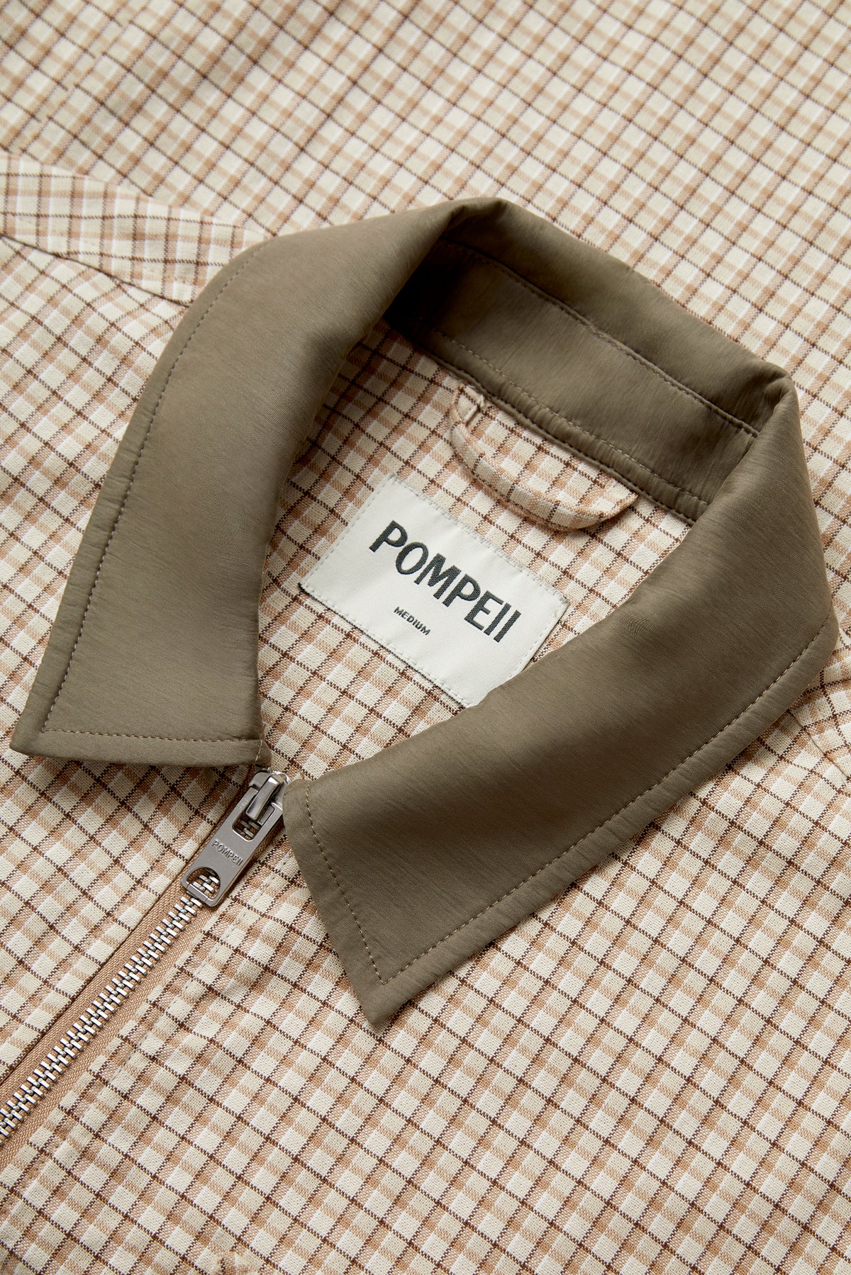 CHECKED LIGHT COTTON HARRINGTON