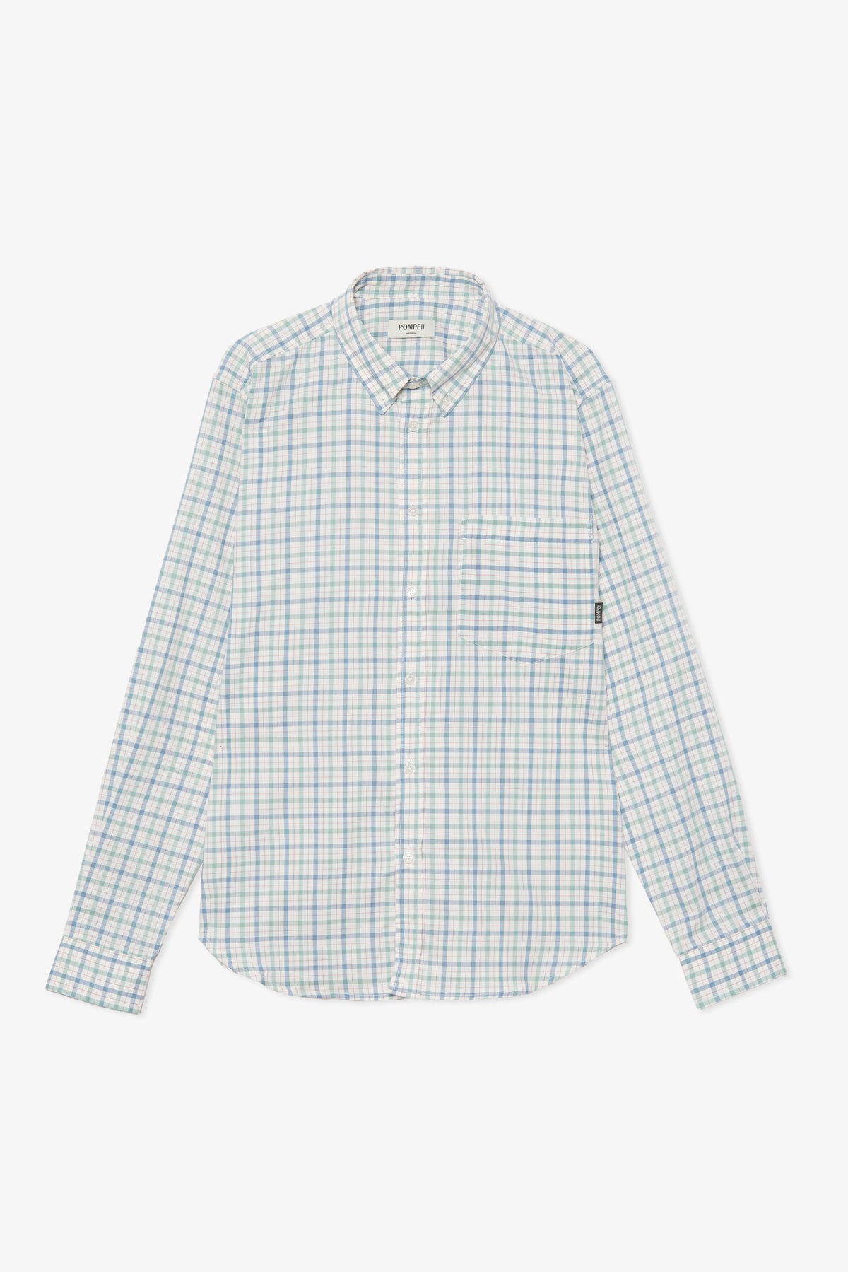 CHECK GREEN COTTON SHIRT