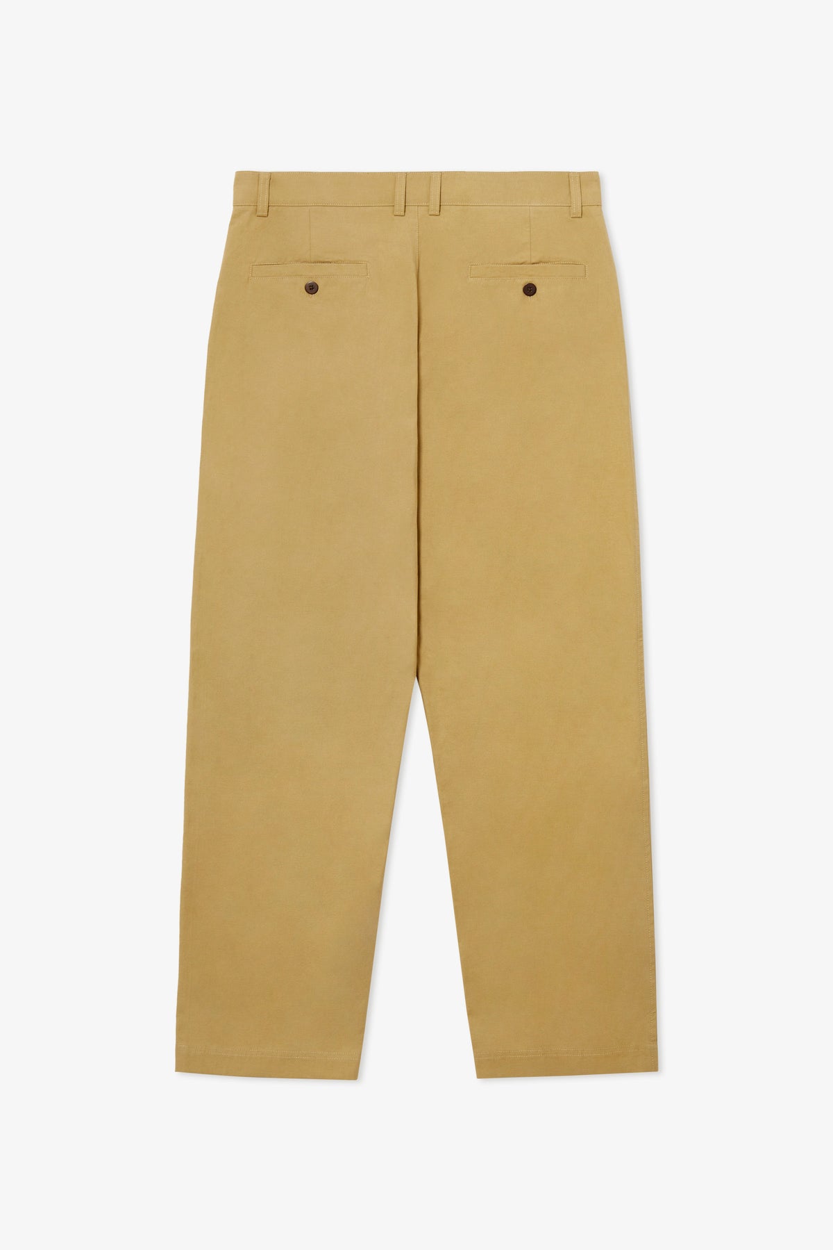 SLUB COTTON CHINO OCHRE TROUSER
