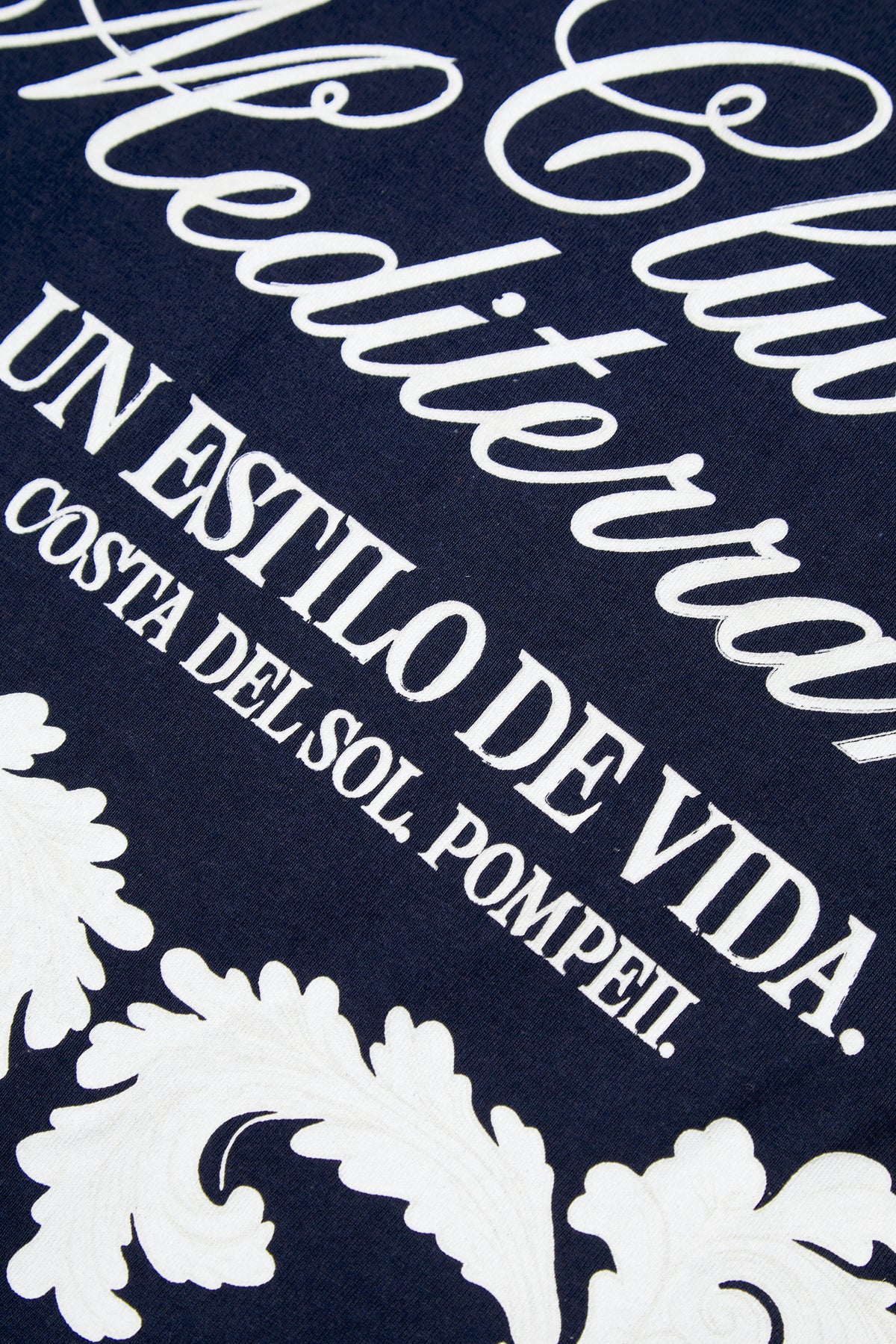 CLUB MEDITERRANEA NAVY BOXY TEE
