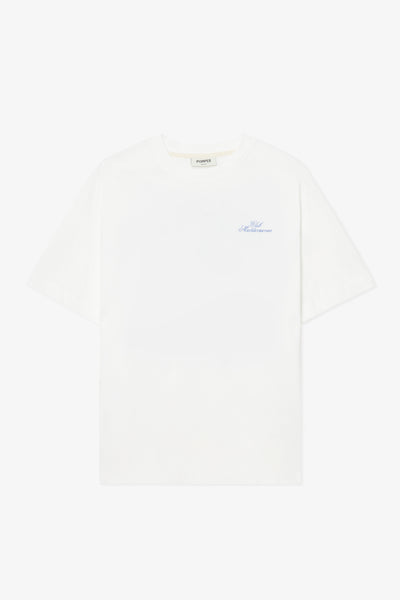 CLUB MEDITERRANEA OFF WHITE BOXY TEE