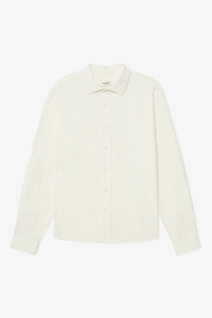 CREAM STRUCTURED RELAXED SHIRT