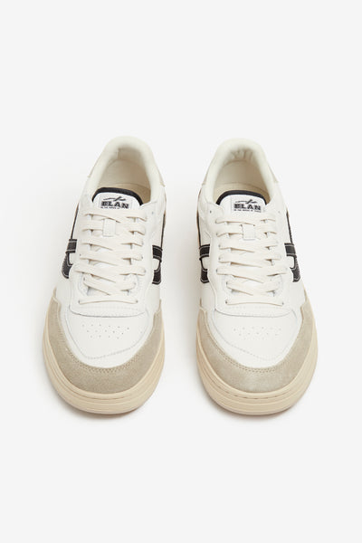 ELAN PIPPA LEATHER OFF WHITE ANTHRACITE