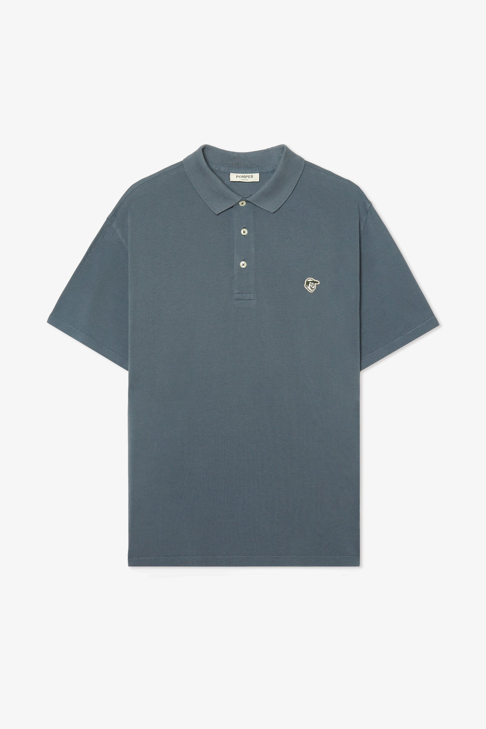 EMILIO STEEL BLUE PIQUÉ POLO