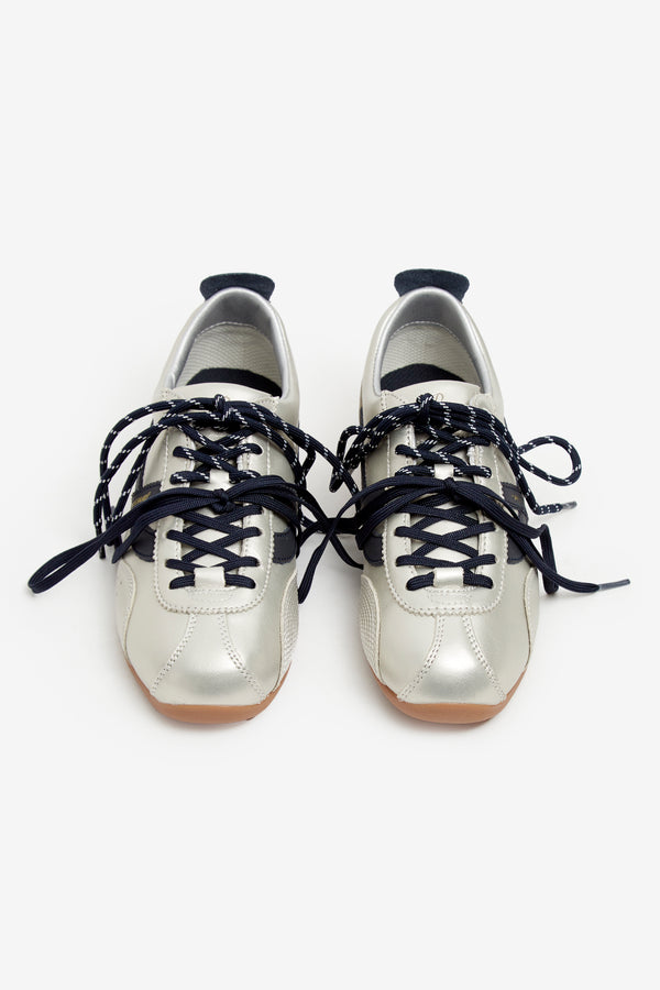 GEMINI LEATHER SILVER NAVY WO