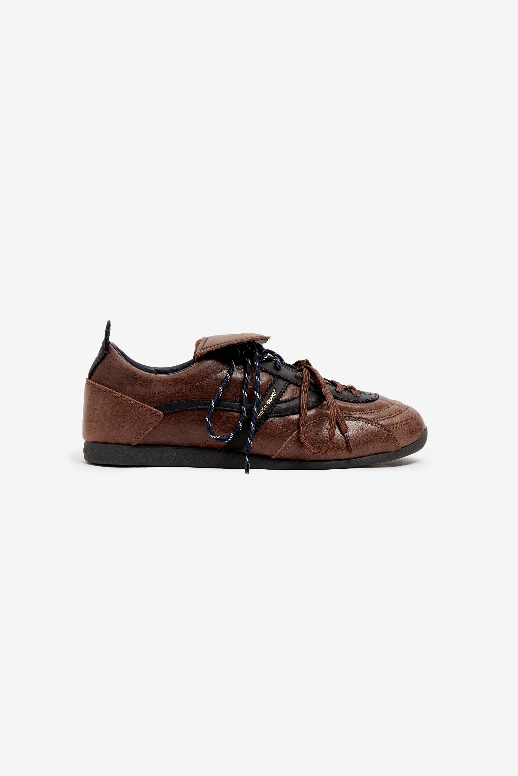 GEMINI SALA LEATHER BROWN NAVY – Pompeii