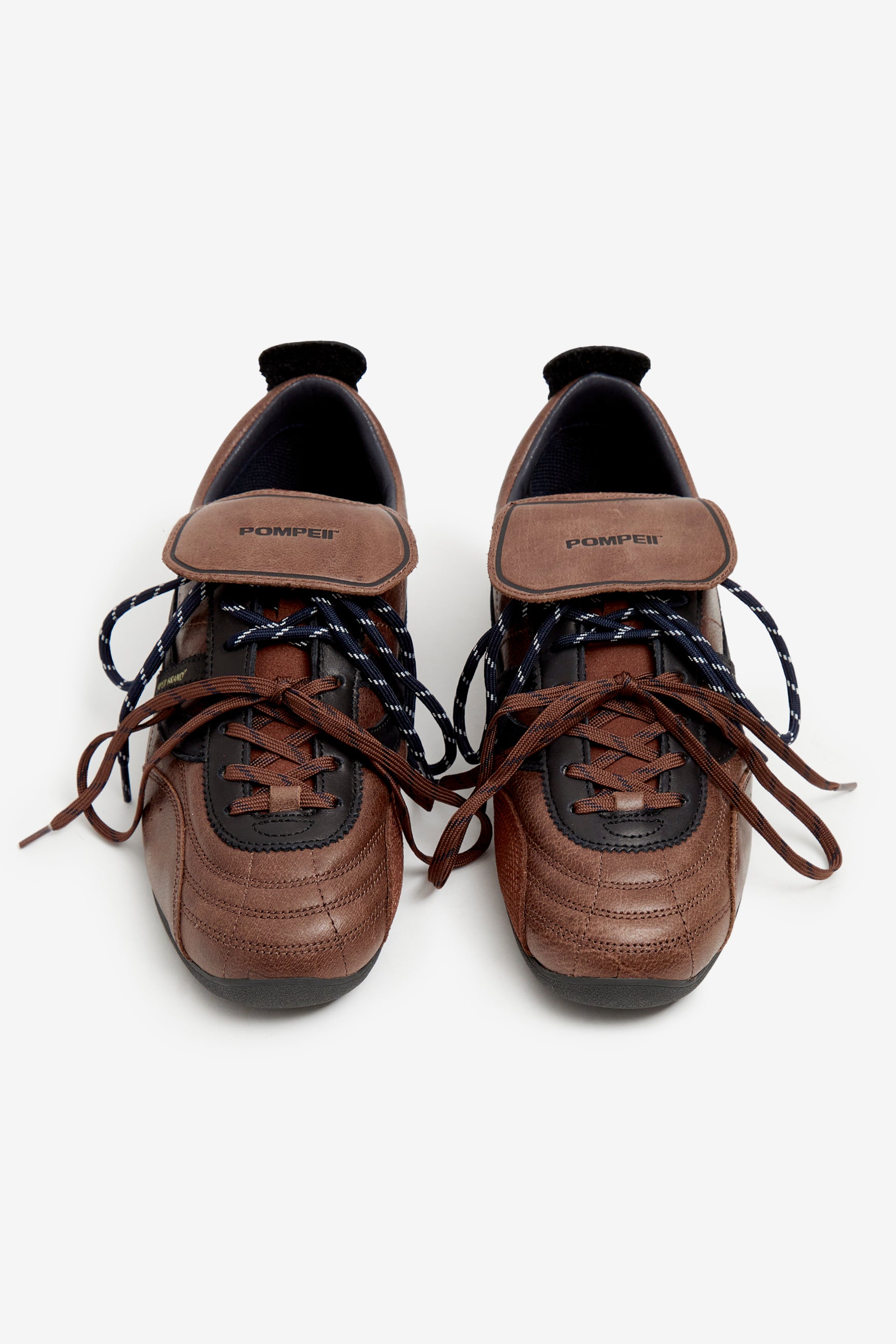 GEMINI SALA LEATHER BROWN NAVY – Pompeii
