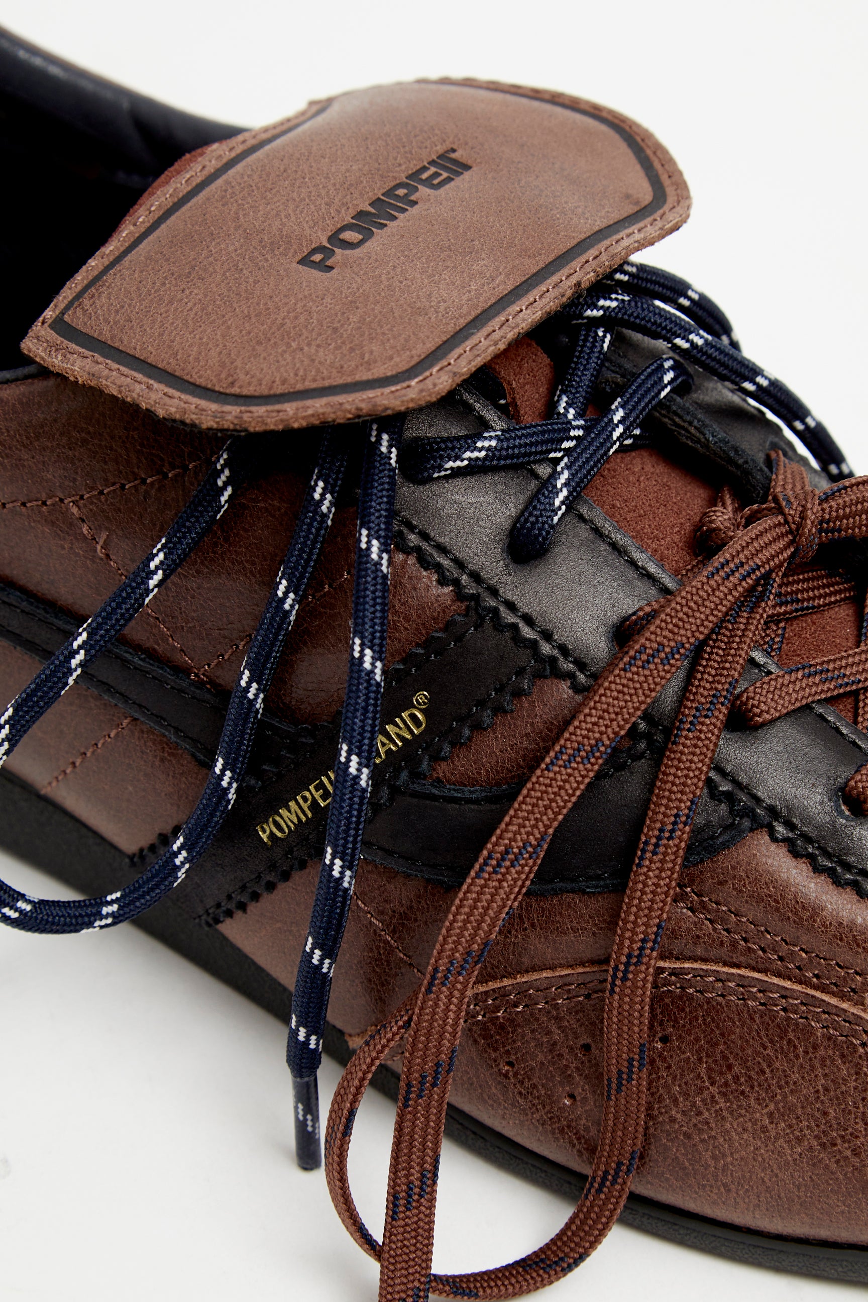 Hamano ブラウン　牛革　ブロンズ GEMINI SALA LEATHER BROWN NAVY – Pompeii