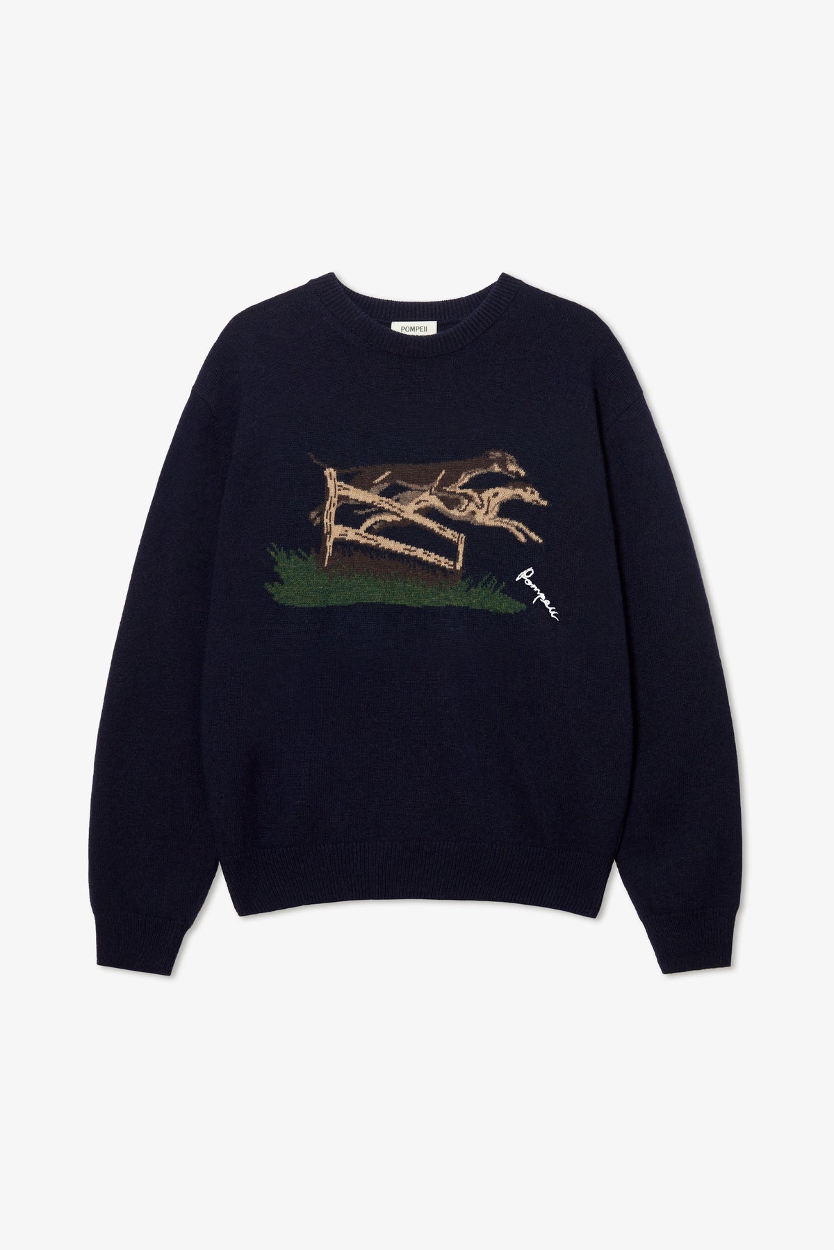 GREYHOUND NAVY SWEATER