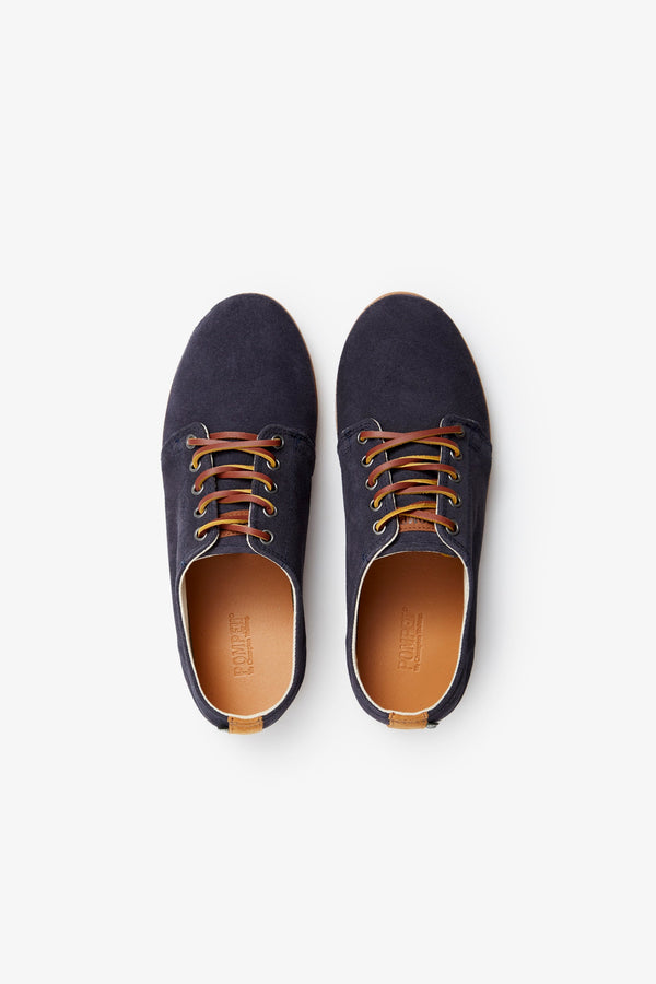 HIGBY SUEDE HYDRO NAVY CARAMEL