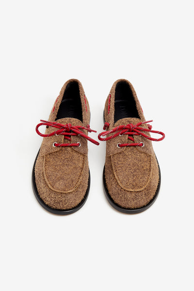 ARIETE SUEDE HAIRY CARAMEL