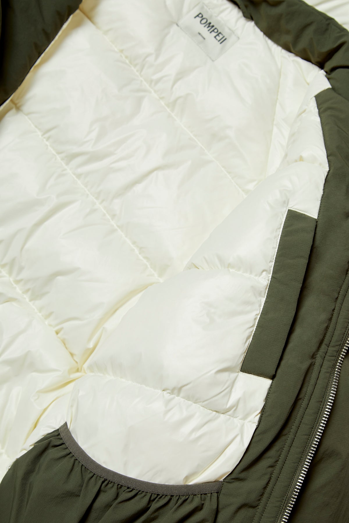 KHAKI PUFFER JACKET