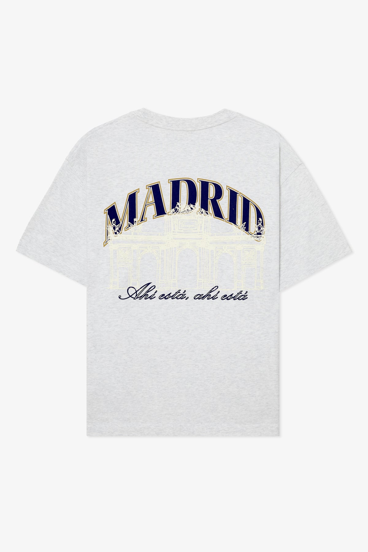 LIGHT GREY MELANGE MADRID BOXY TEE