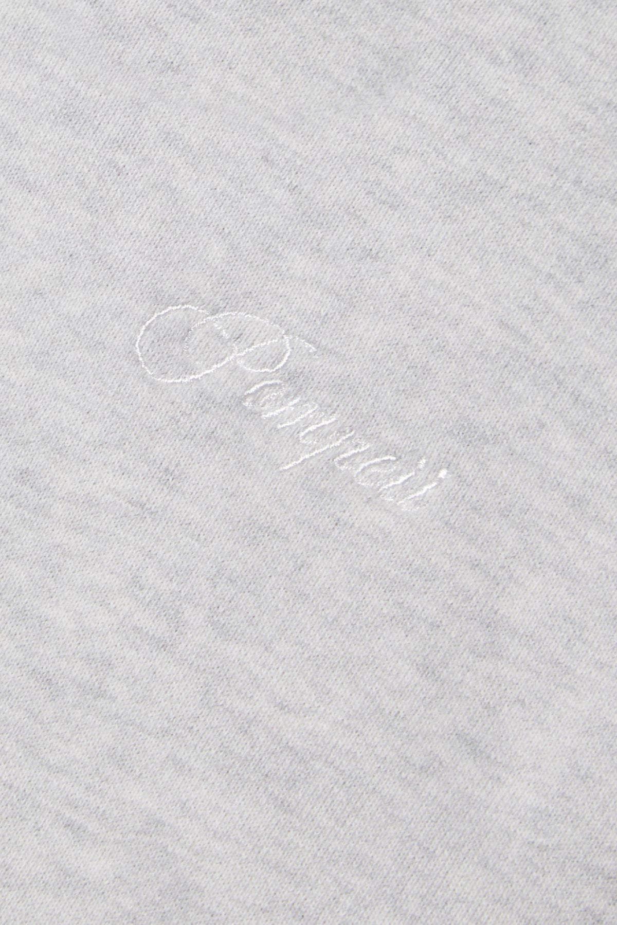 LIGHT GREY MÉLANGE ZIPPED HOODIE