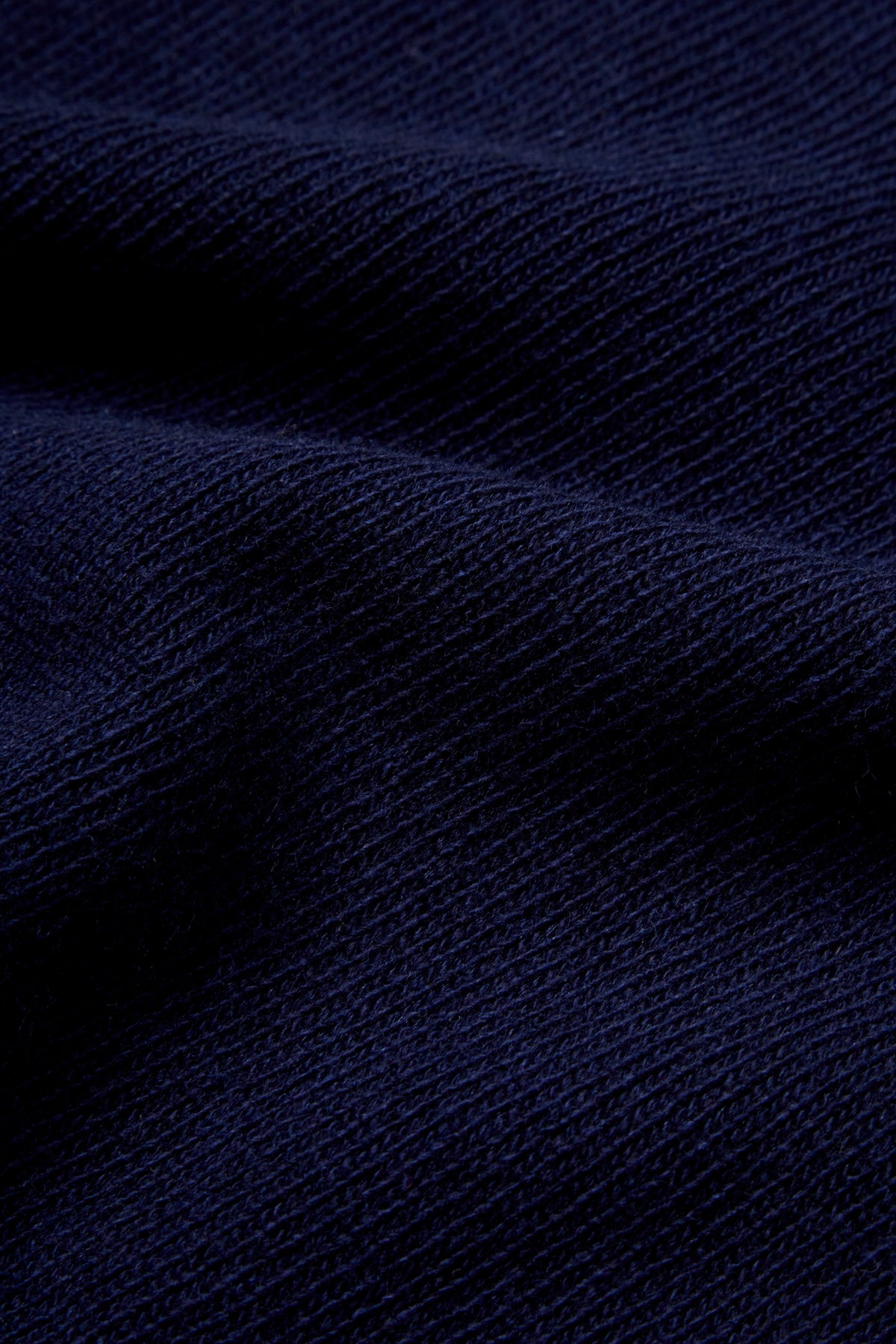 LOGO NAVY WOOL KNIT POLO