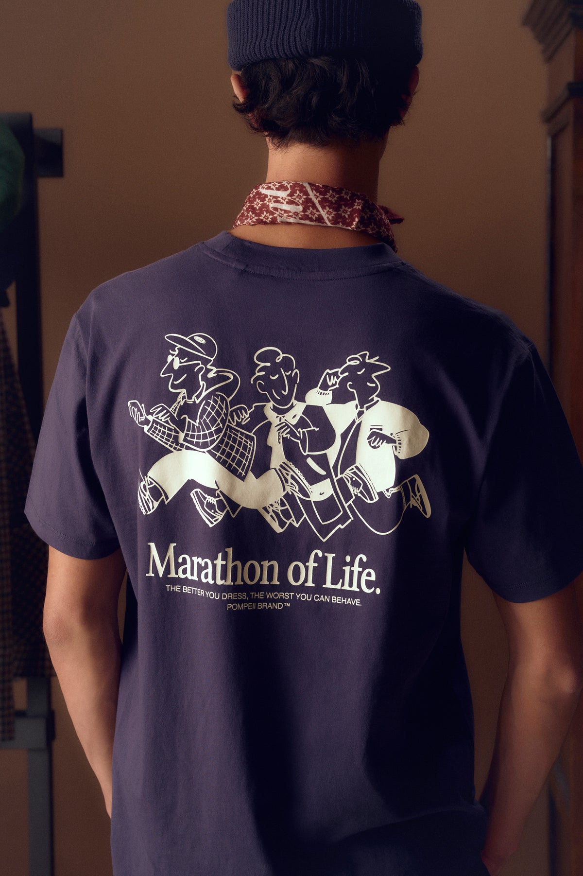 MARATHON OF LIFE MIDNIGHT BLUE TEE