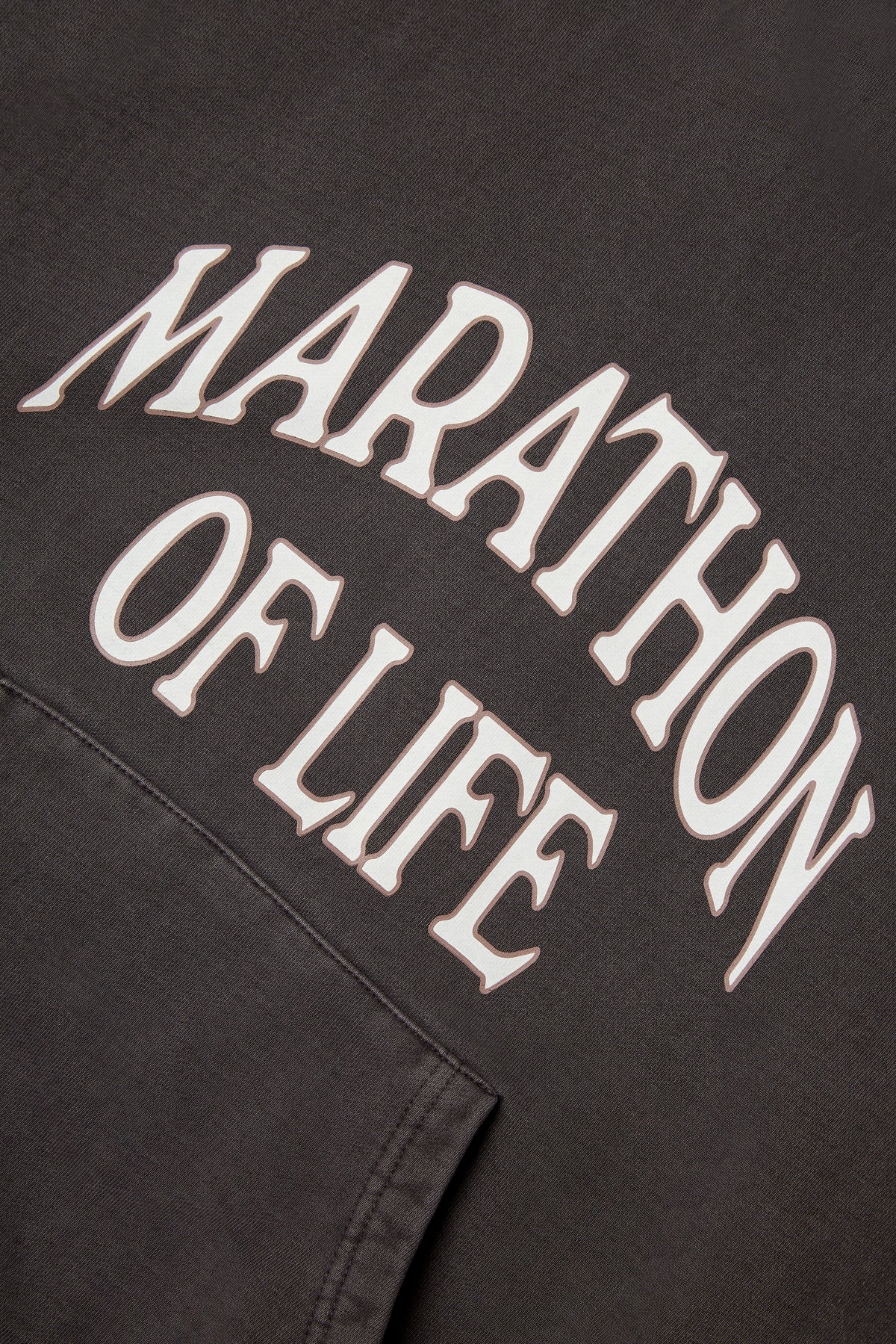 MARATHON REGULAR CHARCOAL HOODIE