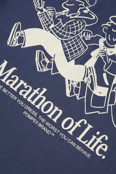 MARATHON OF LIFE MIDNIGHT BLUE TEE