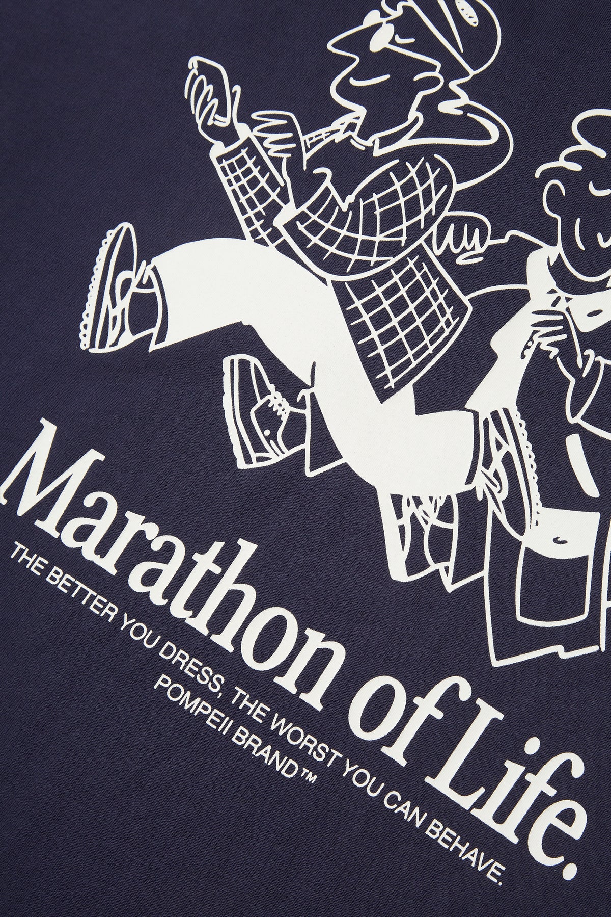 MARATHON DES LEBENS NAVY TEE