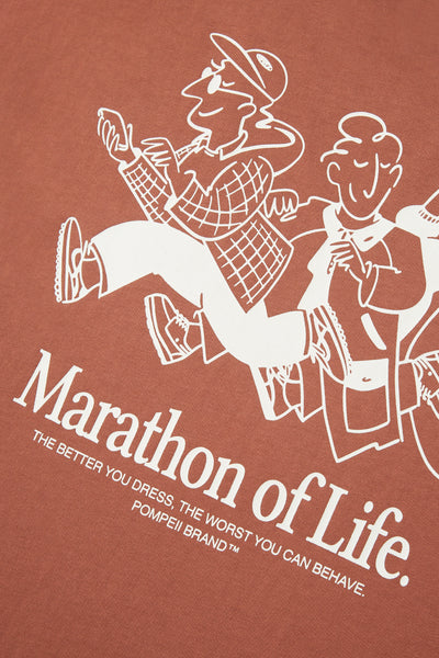 MARATHON OF LIFE RUST TEE