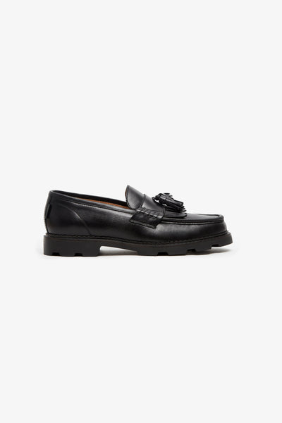 MODENA LEATHER TASSEL BLACK – Pompeii