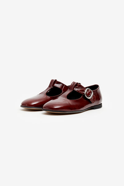 NARA PATENT LEATHER MAROON