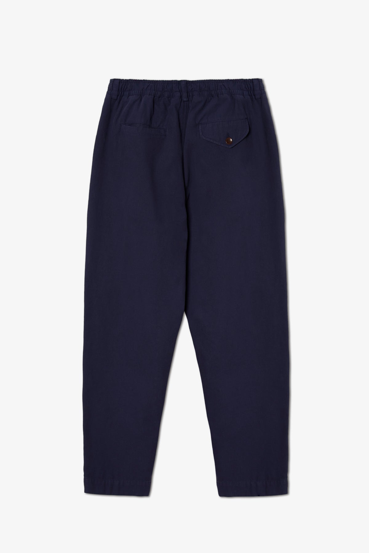 NAVY CANVAS LOOSE TROUSER