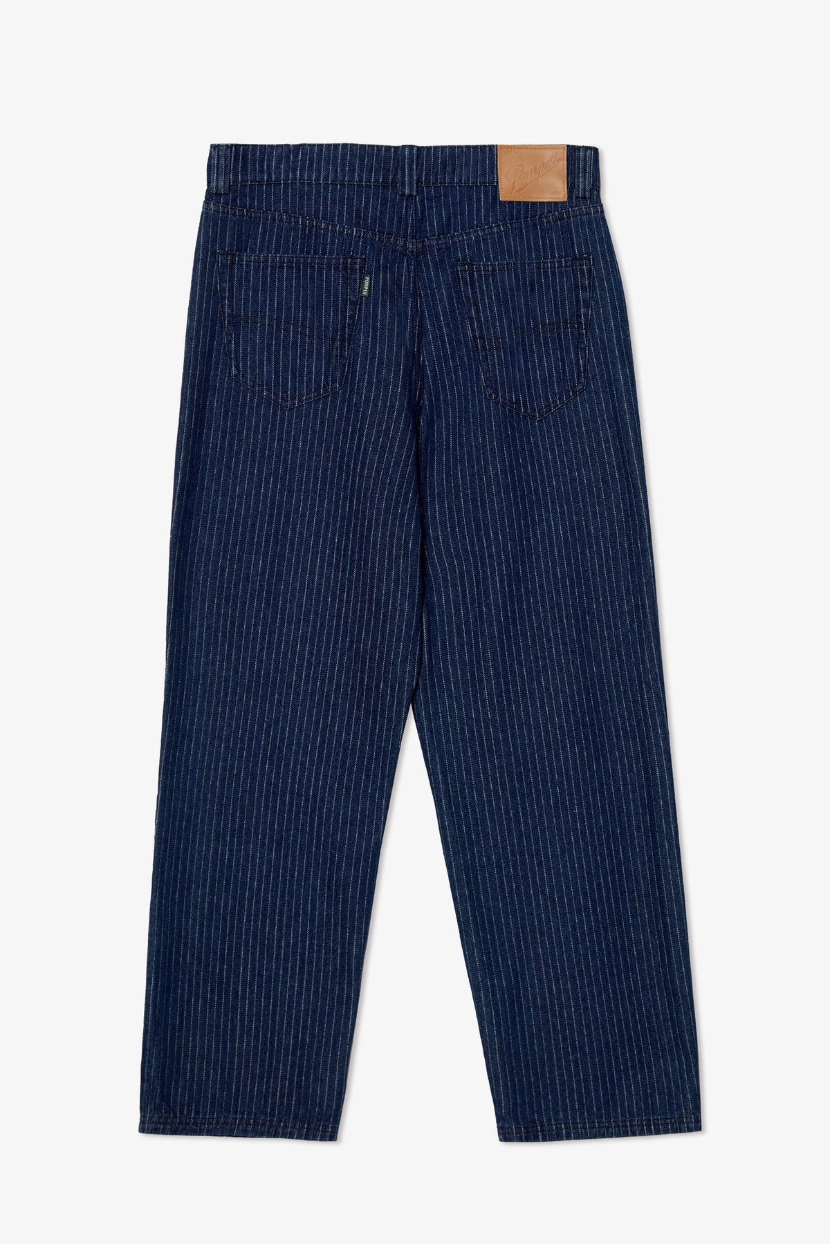 NAVY STRIPED 5 - POCKET DENIM
