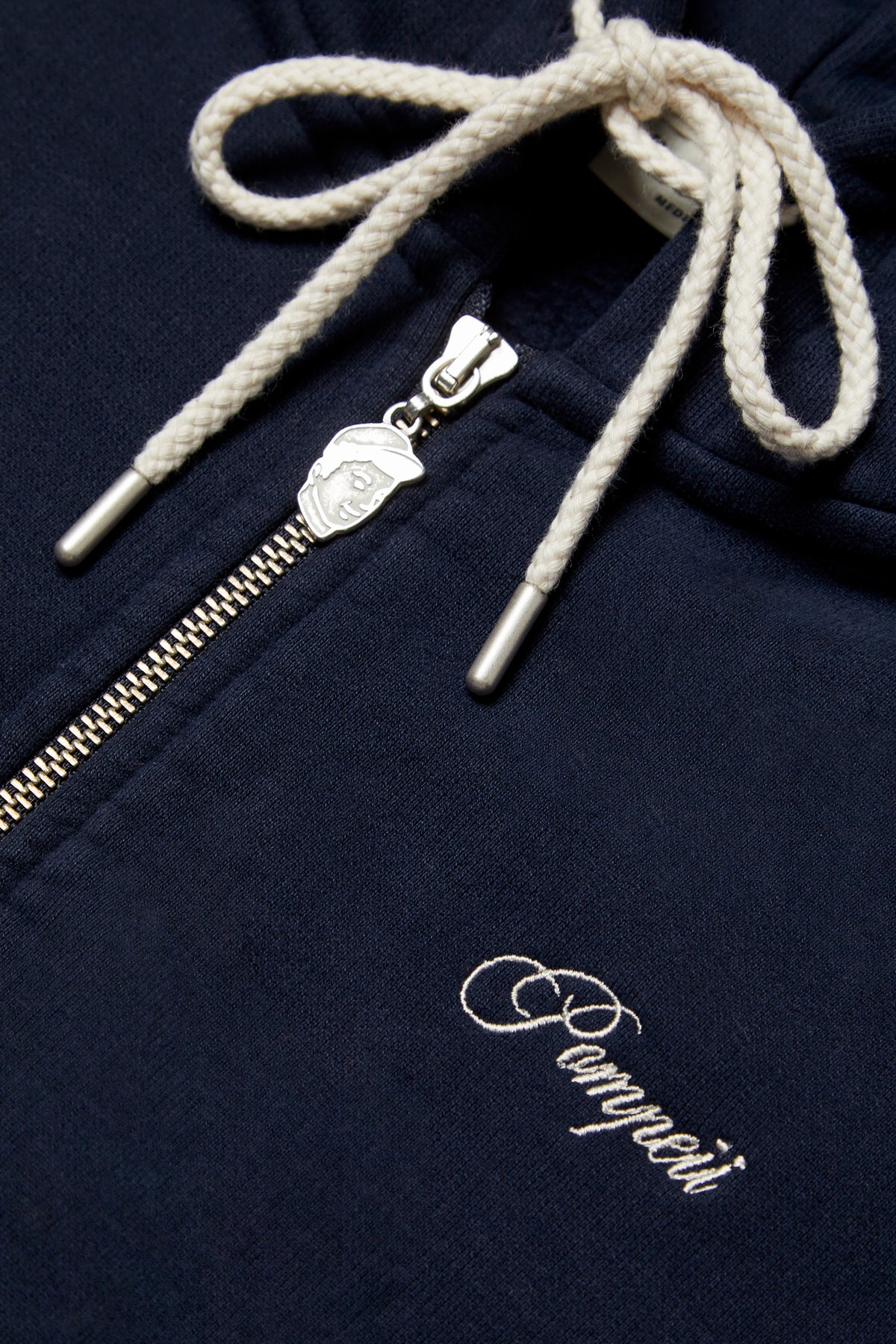 NAVY ZIPPED HOODIE