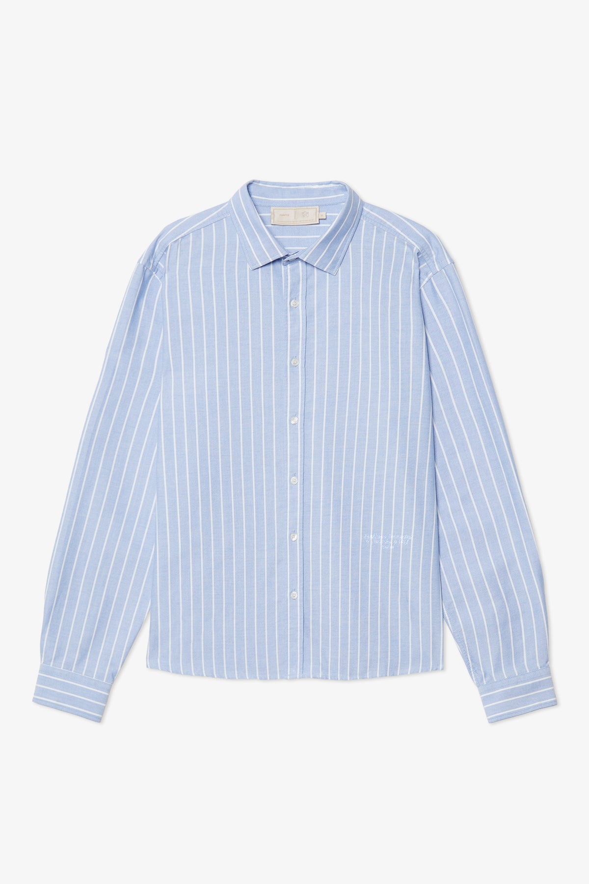 MATCH BLUE STRIPE REGULAR SHIRT