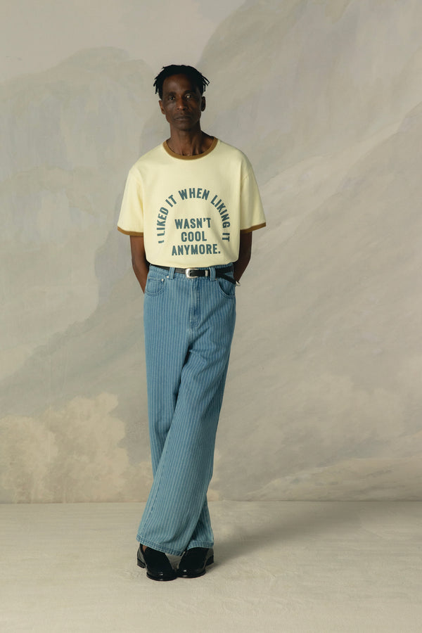 PINSTRIPE CLASSIC WASH DENIM