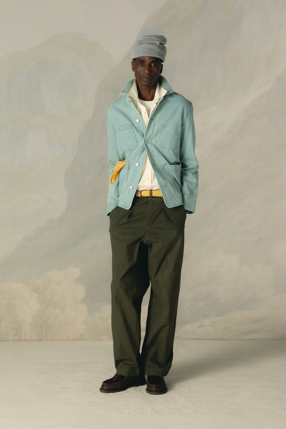 VINTAGE INDIGO DENIM CHORE JACKET