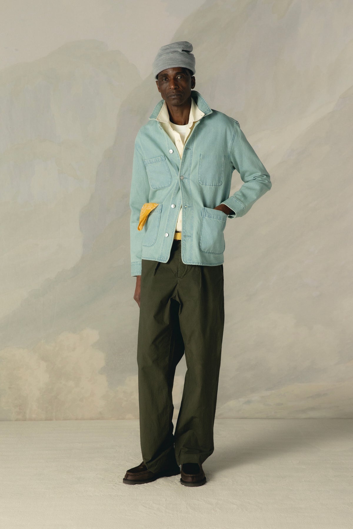 VINTAGE INDIGO DENIM CHORE JACKET