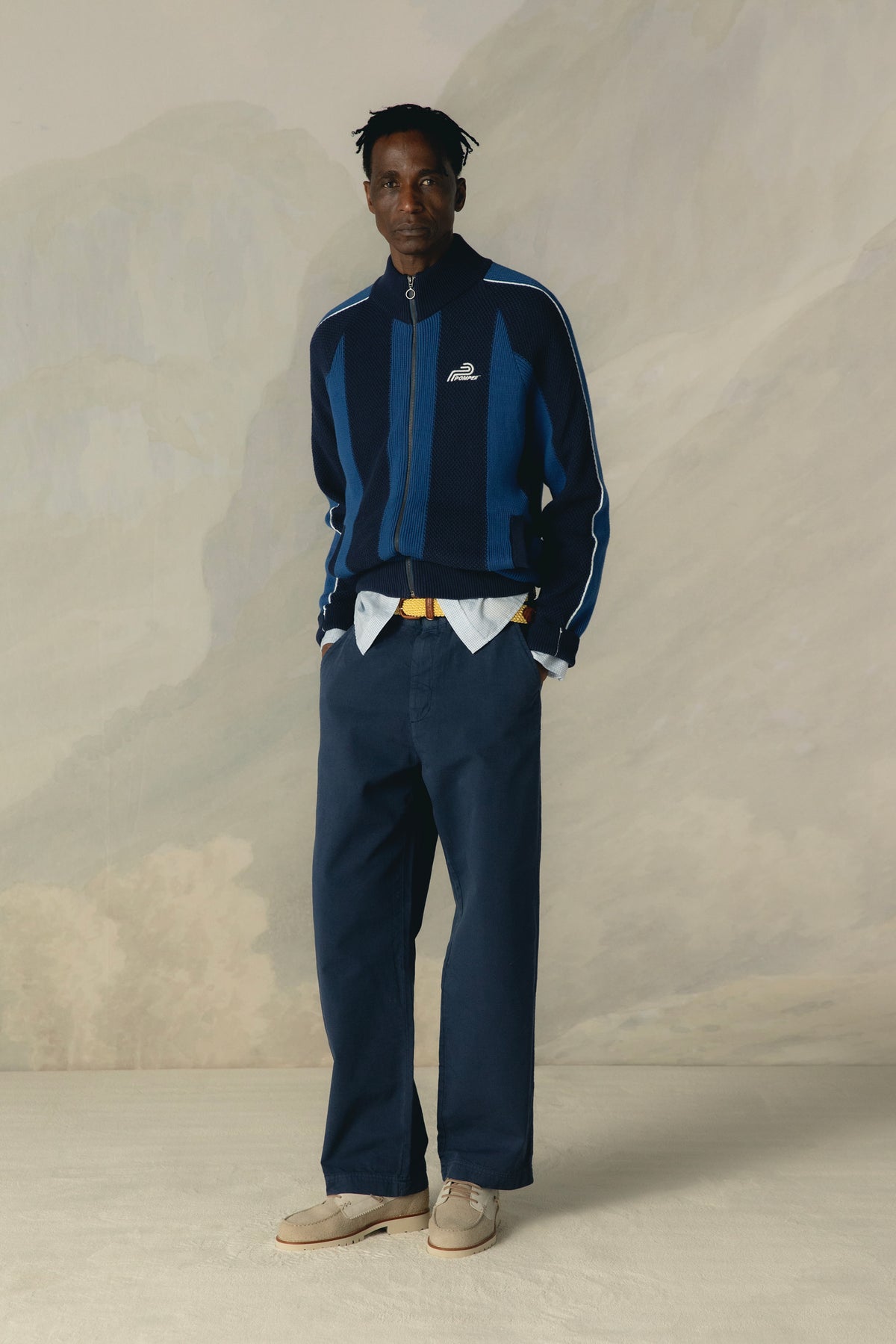 STRIPED NAVY TRACK SUIT