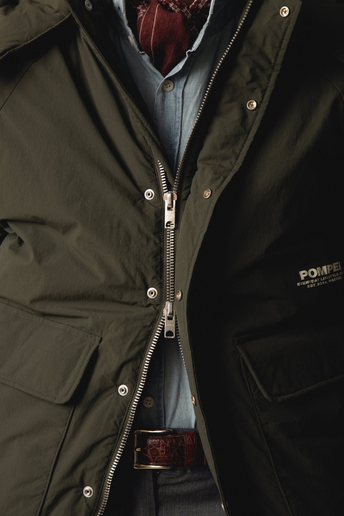 KHAKI PUFFER JACKET