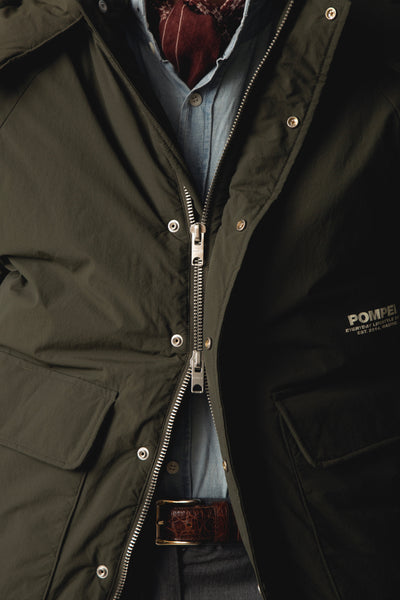 KHAKI PUFFER JACKET