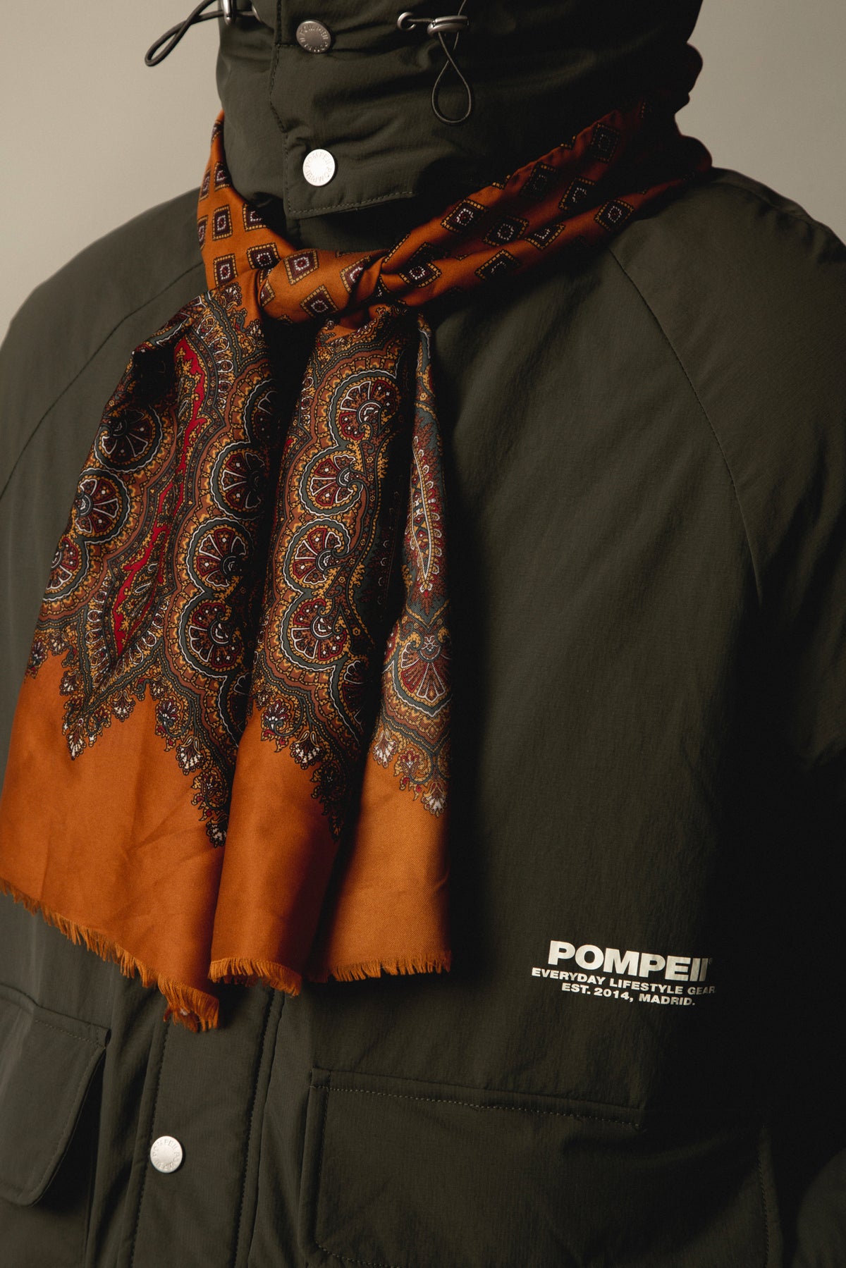 KHAKI PUFFER JACKET