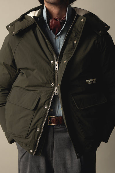 KHAKI PUFFER JACKET